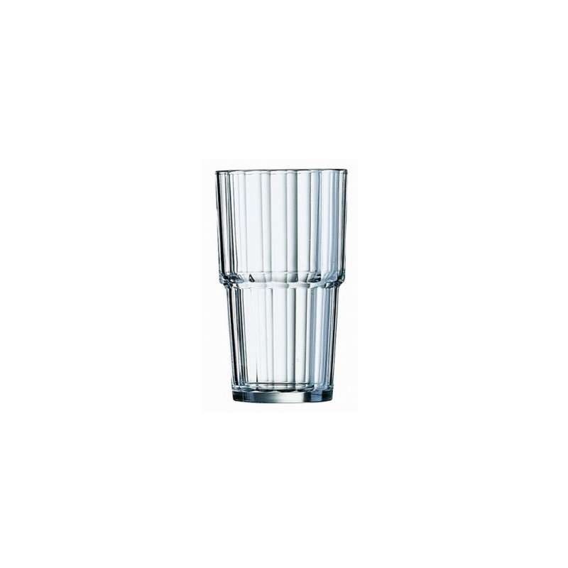Esmeyer Arcoroc verre à boire NORVEGE, 0,20 litre, verre trempé, 6 pièces