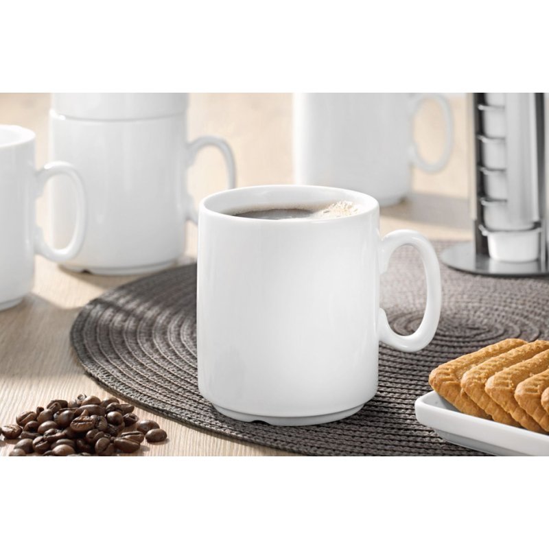 Esmeyer tasses à café DIANE, blanc, lot de 6, 0,28 l