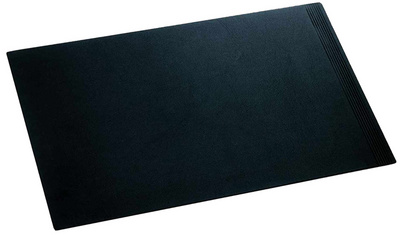 Läufer Bureaumat LA LINEA zwart, 45×65 cm, rundleer