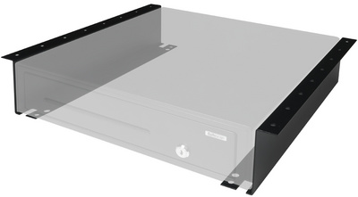Safescan montagebeugel 4141B, zwart, staal, 410×100×71 mm
