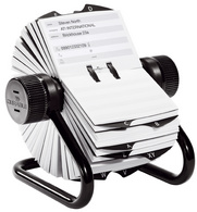DURABLE boîte pour fiches d'adresses TELINDEX, noir, 500 fiches, répertoire A-Z