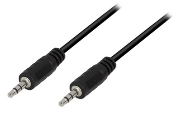 LogiLink audiokabel 3,5mm naar 3,5mm jack, zwart, 0,2m