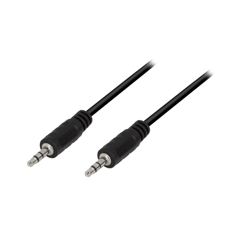 LogiLink câble audio jack 3,5 mm, noir, 1 mètre