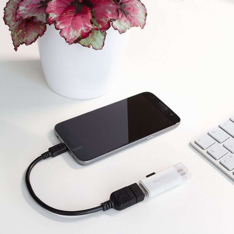 LogiLink Câble USB OTG micro USB vers USB-A, noir, 0,20 m