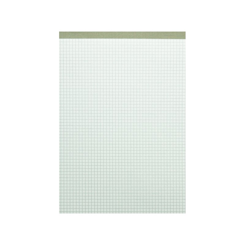 herlitz LANDRÉ bloc-notes recyclé A5, quadrillé, perforé, 50 feuilles