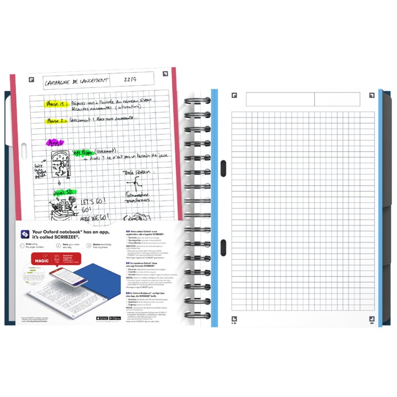 Oxford study pad European Book 4, A5+, 100 sheets