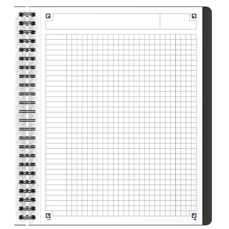 Oxford International lecture pad ACTIVEBOOK, orange, ruled, A5+, 80 sheets
