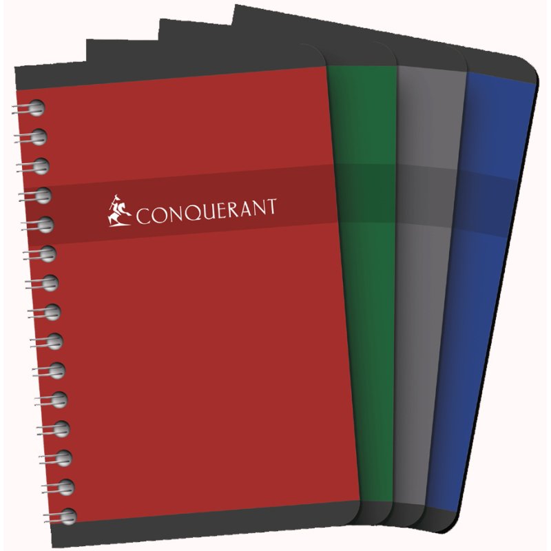 CONQUÉRANT SEPT bloc spiralé quadrillé, 110×170 mm, 50 feuilles