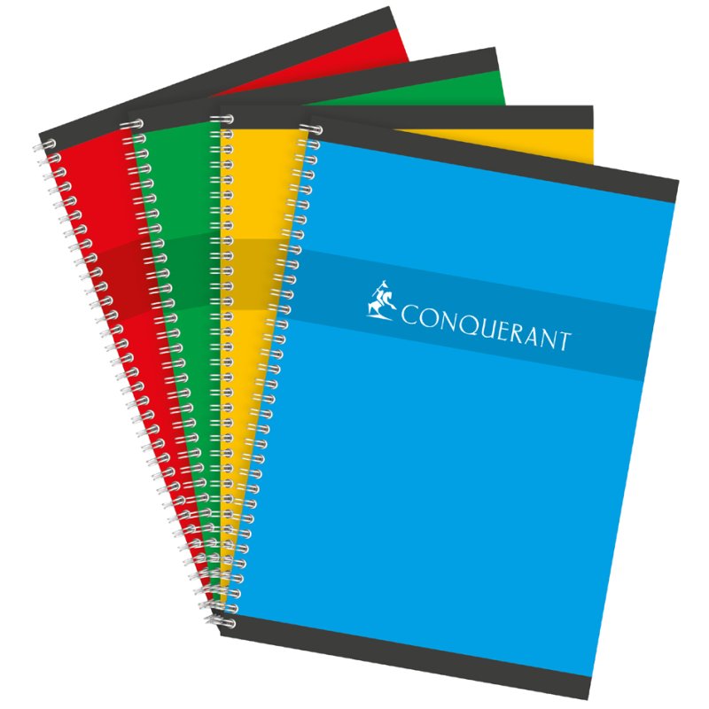 CONQUÉRANT SEPT carnet de crayons à doigts, motif quadrillé, 240×320 mm, 90 feuilles