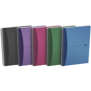 Oxford spiraalblok A5, geruit, 90 vel, PP cover