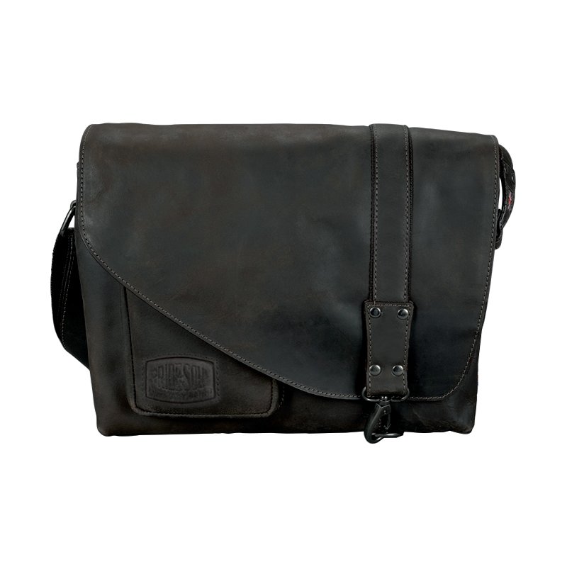 PRIDE&SOUL leren schoudertasje MRS. NOEL, bruin, 32×11,5×25 cm