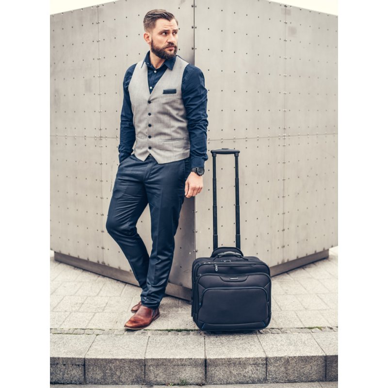 LiGHTPAK trolley affaires Executive Line Bravo 2, poignée télescopique, compartiment laptop, 42×29×38 cm