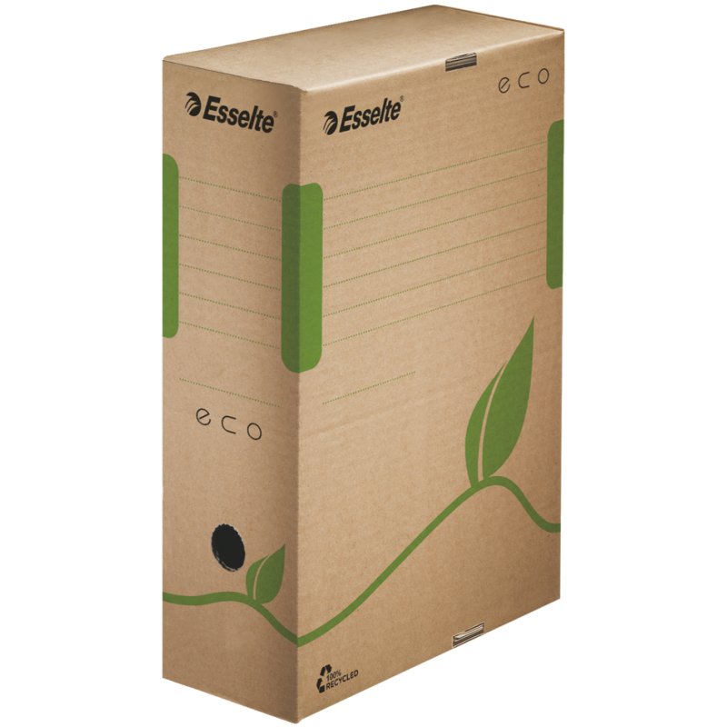 Esselte boîte d'archivage ECO A4, marron, dos de 80 mm, 25 pcs