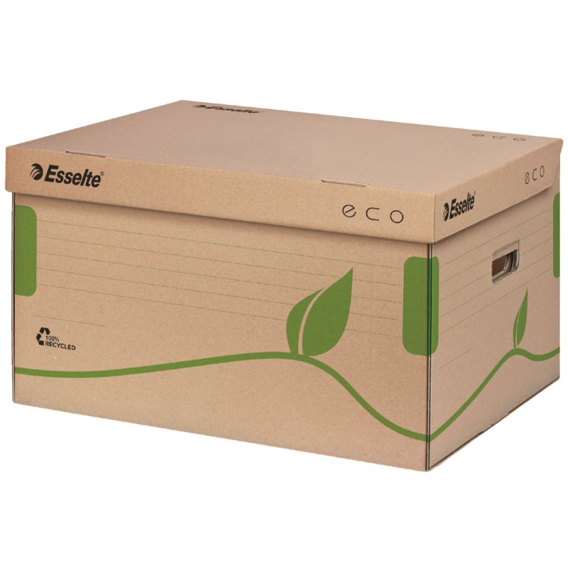 Esselte archiefdoos met klappendeckel ECO, bruin, A4+, 10 stuks