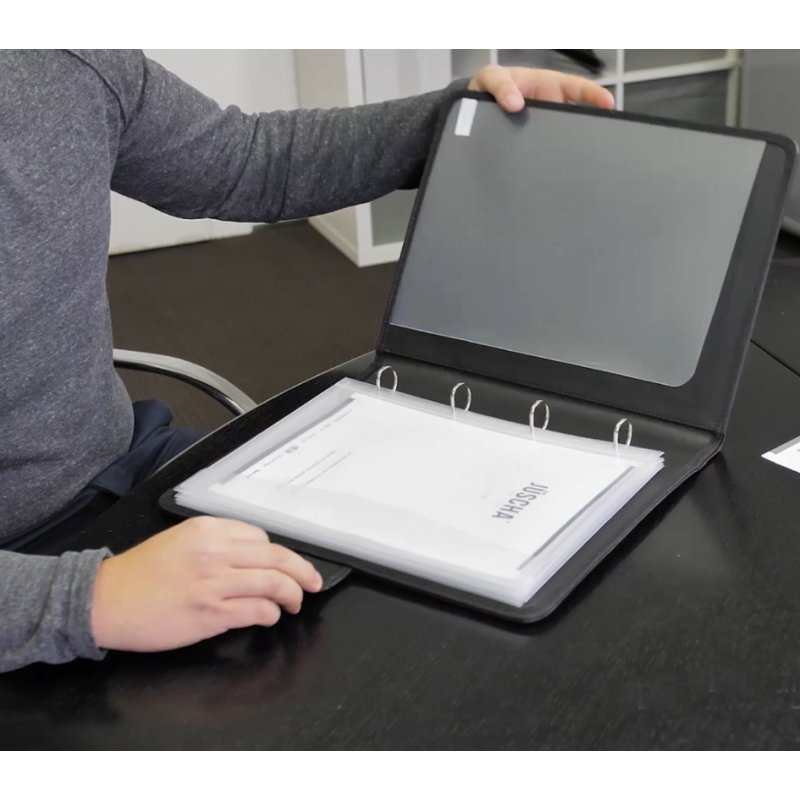 Alassio recharges pour classeur à anneaux, A4, transparent, 5 pièces