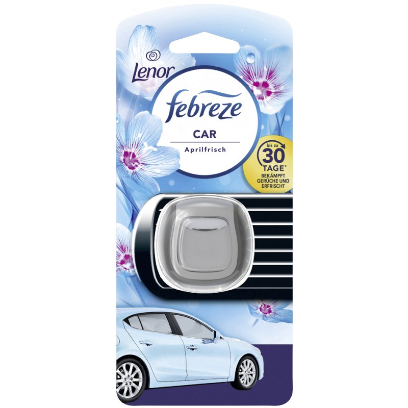 Febreze désodorisant auto Matin printanier, parfum jusqu'à 30 jours