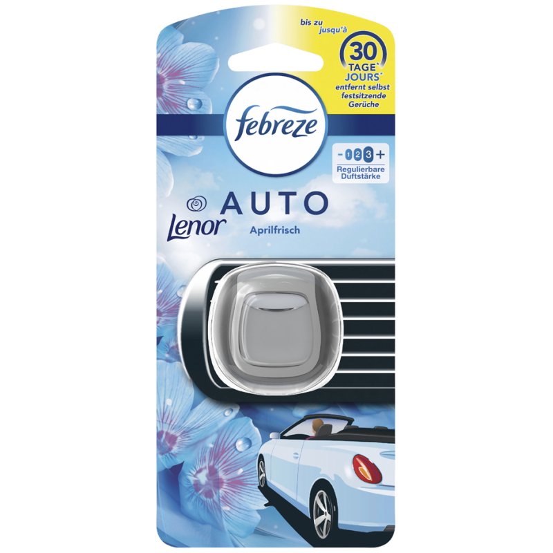 Febreze désodorisant auto Matin printanier, parfum jusqu'à 30 jours