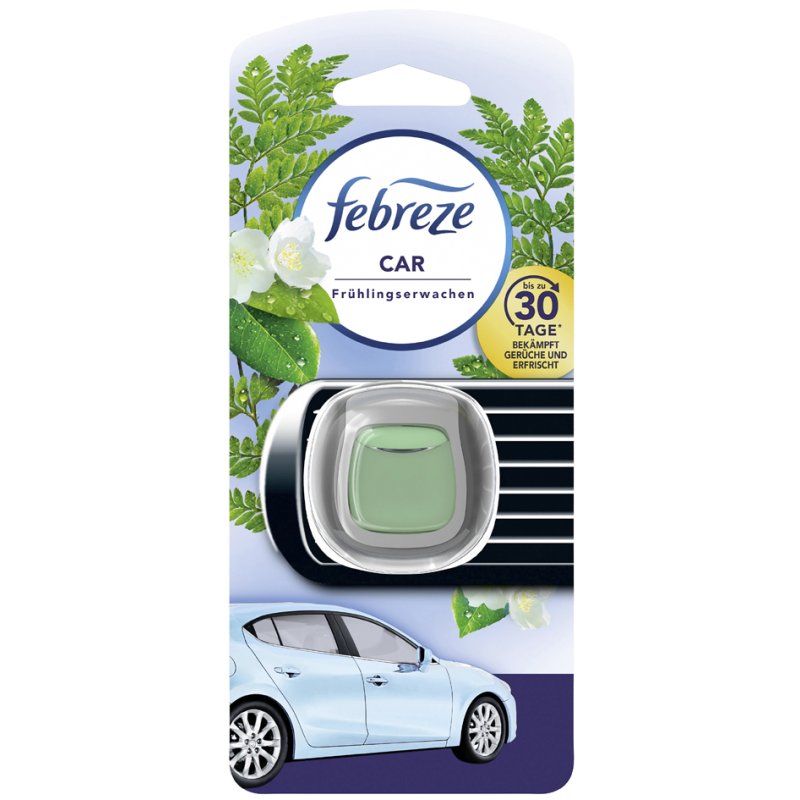 Febreze désodorisant auto Matin printanier, parfum jusqu'à 30 jours