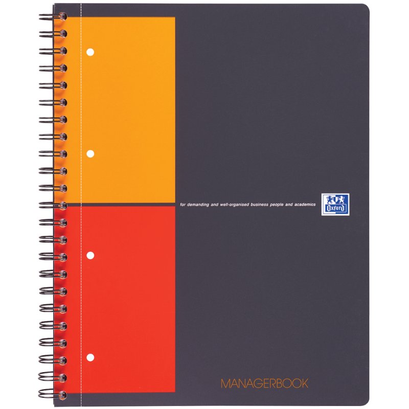 Oxford International bloc-notes Managerbook, A4+, couverture PP, 5 intercalaires PP
