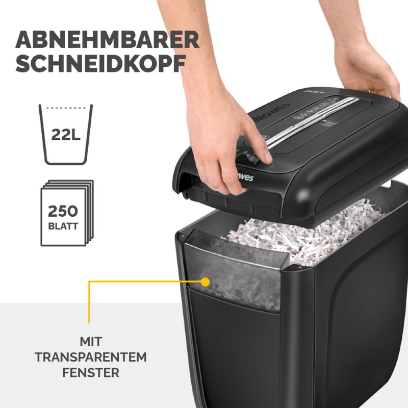 Fellowes papiervernietiger Powershred 60Cs, P-4/T-4, zwart, 10 vel