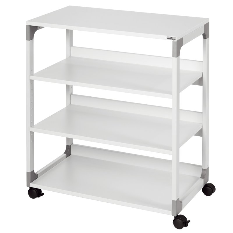DURABLE chariot de bureau SYSTEM Multi Trolley 88, 4 plateaux, gris
