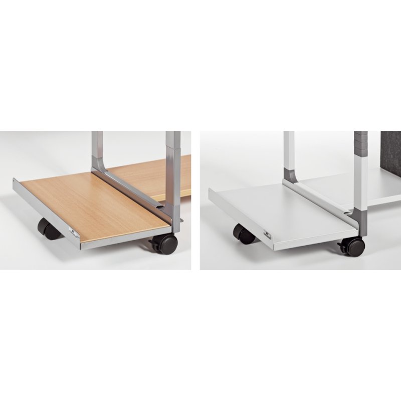 DURABLE Chariot informatique System Computer Trolley 80, mobile, hauteur réglable, gris