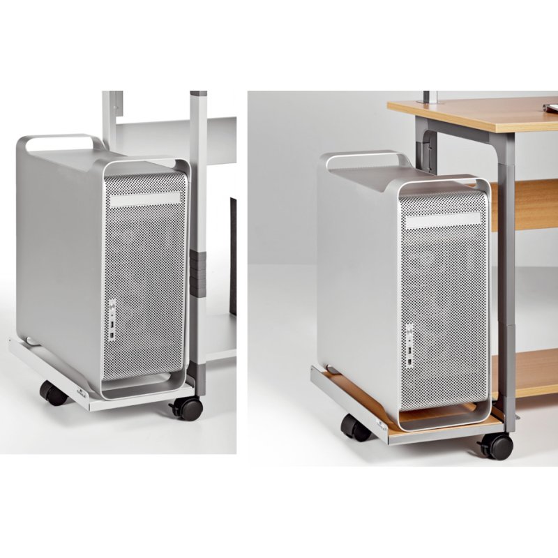 DURABLE Chariot informatique System Computer Trolley 80, mobile, hauteur réglable, gris