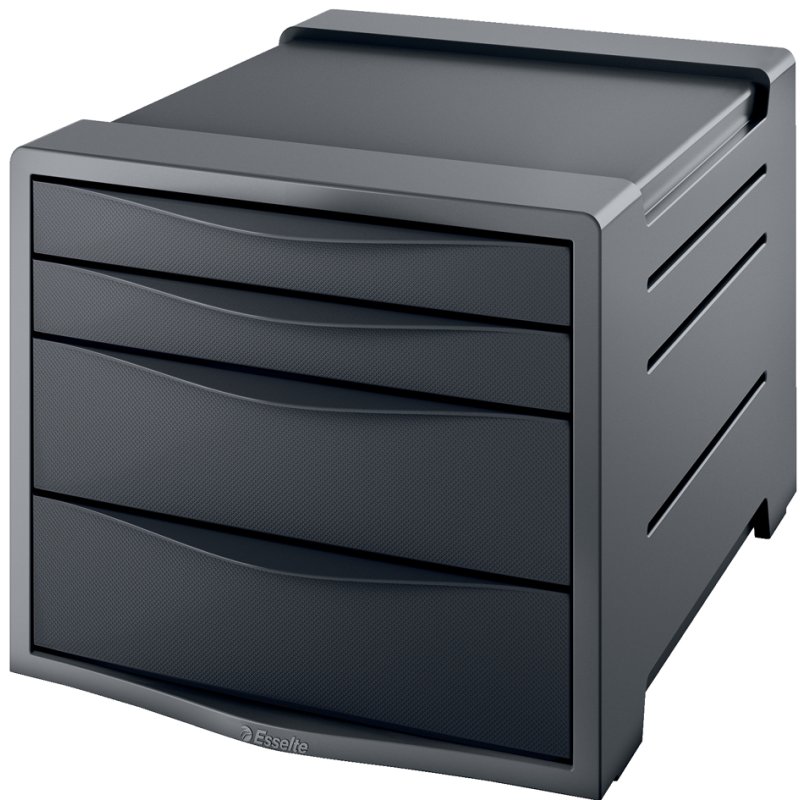 Esselte casier Europost, 4 tiroirs, anthracite/blanc