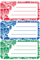 HERMA etiketjes voor schoolboeken, 76×35 mm, zelfklevend, 9 stuks