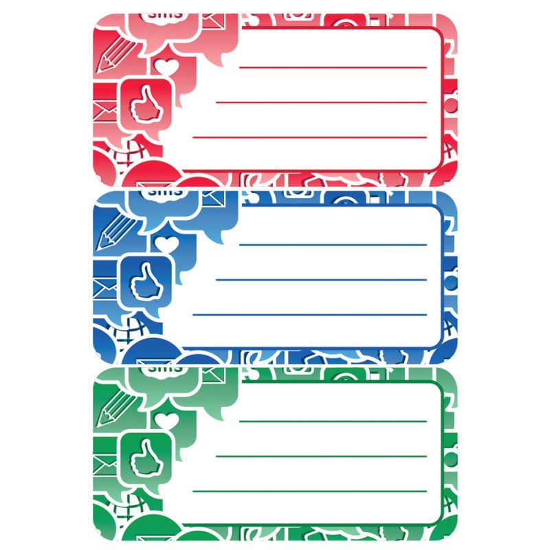 HERMA ensemble d'étiquettes de livres Pictogrammes Sociaux, autocollant, 76×35 mm, 9 pièces