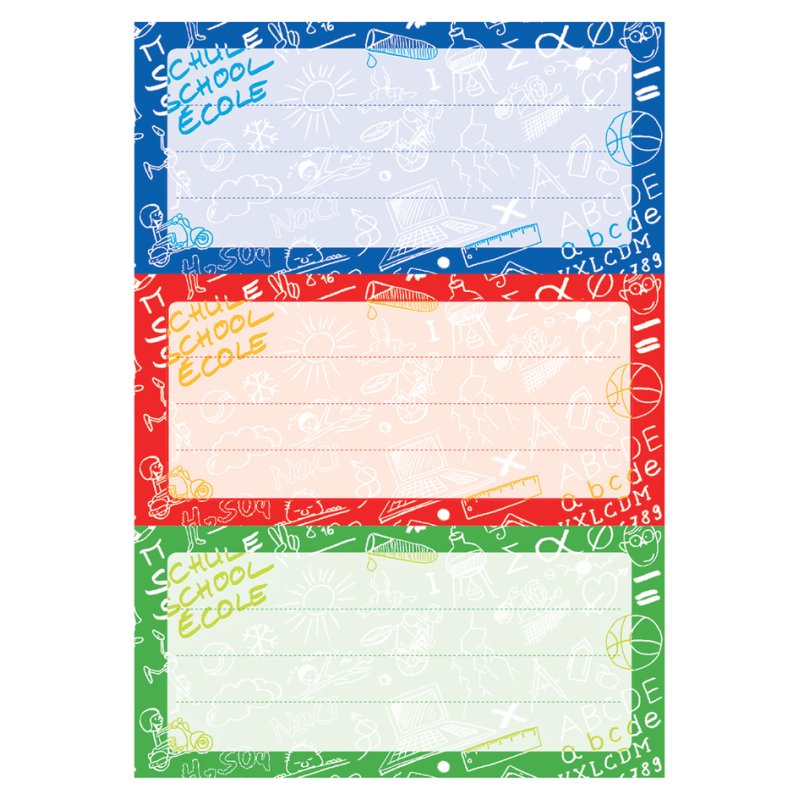 HERMA ensemble d'étiquettes de livres Pictogrammes Sociaux, autocollant, 76×35 mm, 9 pièces