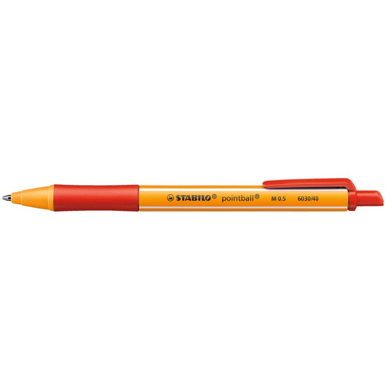 STABILO pointball stylo bille, rechargeabl, rouge, 0,5 mm