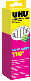 UHU lijmpatronen Low Melt, transparant, 125 g, 10 stuks