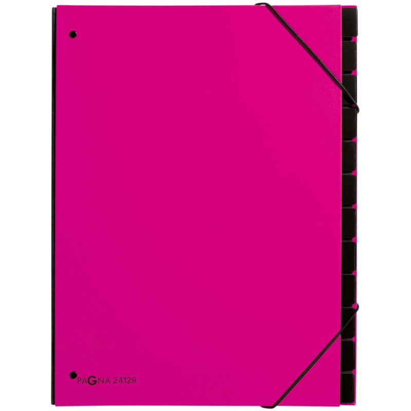 PAGNA Classeur de Bureau Trend A4, 12 compartiments, violet
