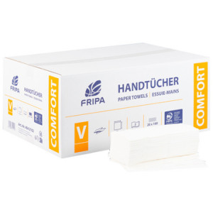 fripa handdoekpapier COMFORT, C-vouw, 250×330 mm, 2-laags