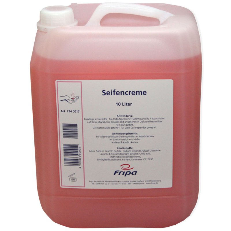 Fripa savon pour les mains, rose, recharge, 10 litres