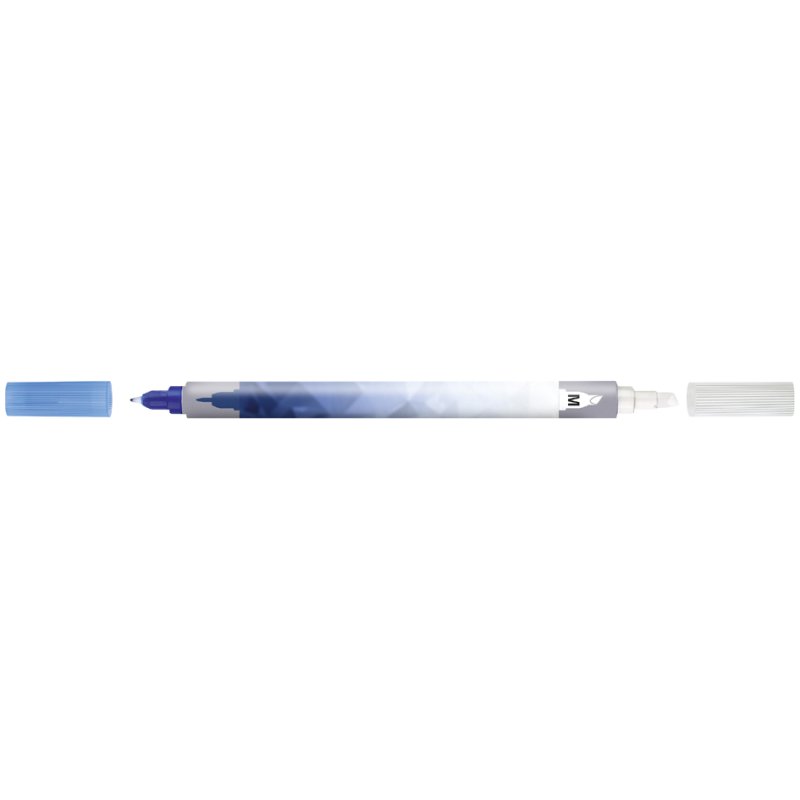 Faber-Castell gomme encre avec stylo correcteur, moyen, pointe ronde, bleu royal