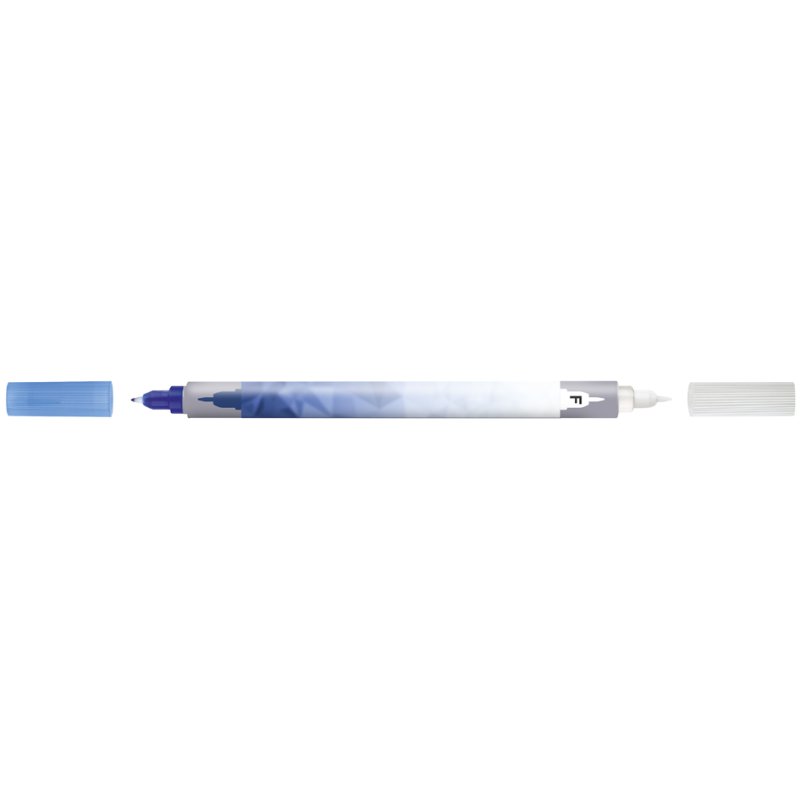 Faber-Castell gomme encre avec stylo correcteur, moyen, pointe ronde, bleu royal
