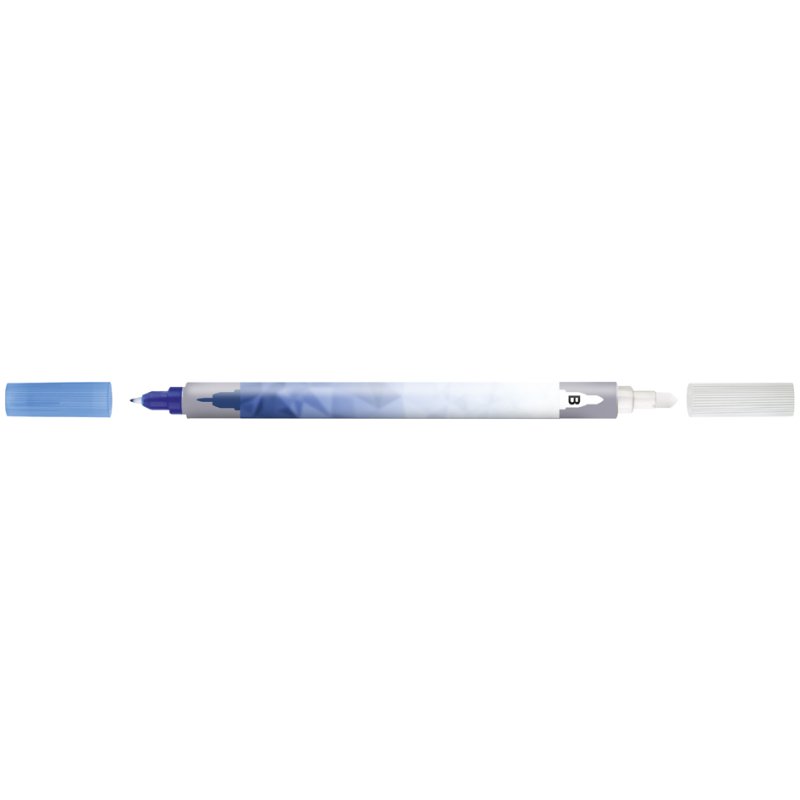 Faber-Castell gomme encre avec stylo correcteur, moyen, pointe ronde, bleu royal