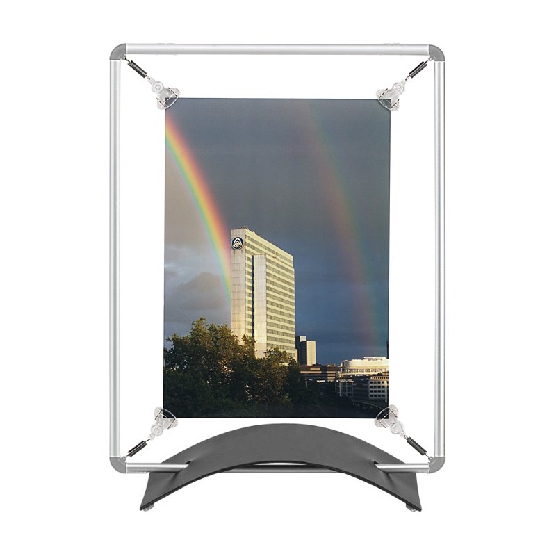 FRANKEN spanframe A4, zilver met zwarte kappen, 310×397 mm
