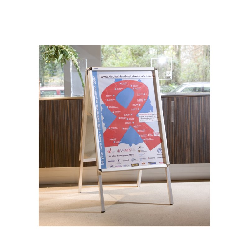 FRANKEN chevalet de présentation Standard A1, 594 × 841 mm, support 4-pieds