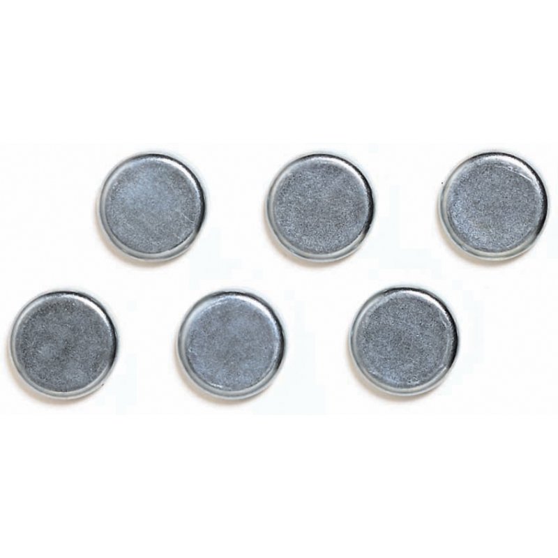FRANKEN aimants adhésifs chromés, force de levage 21.000 g, diamètre 30 mm, 5 pièces