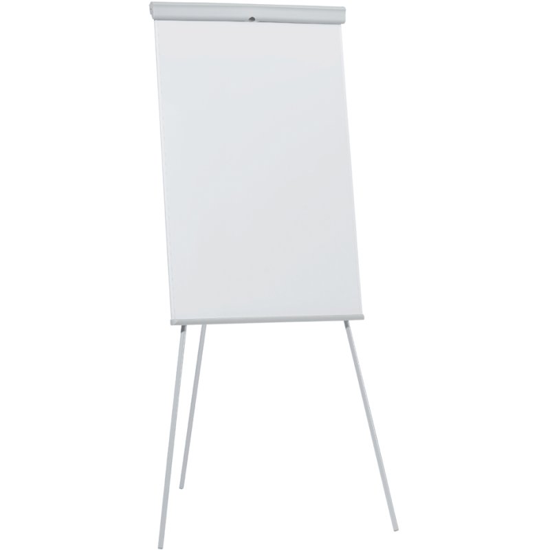 FRANKEN tableau blanc rétractable sur pied, hauteur réglable, 680×1005 mm, gris