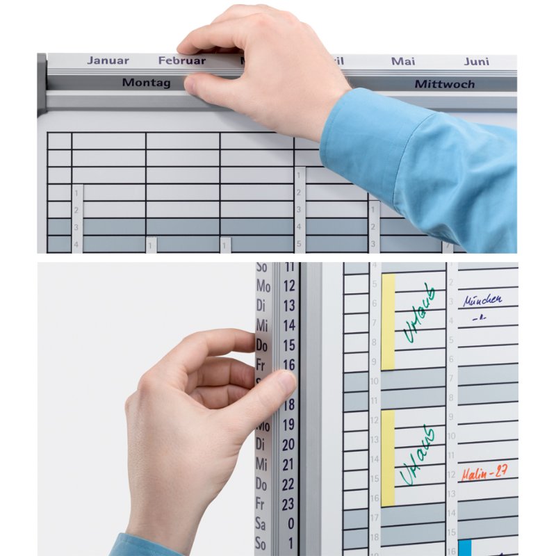 FRANKEN multifunctionele planner EUROLine, wit, 945×615 mm, magnetisch