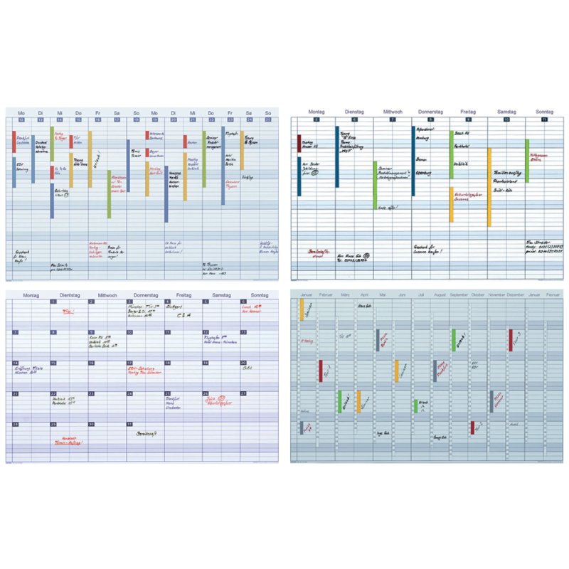 FRANKEN planificateur multifonctionnel EUROLine, blanc, 945×615 mm, magnétique