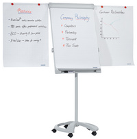 FRANKEN flipchart PRO Deluxe mobiel, magnethaftend, hoogte verstelbaar 1,80-1,95 m