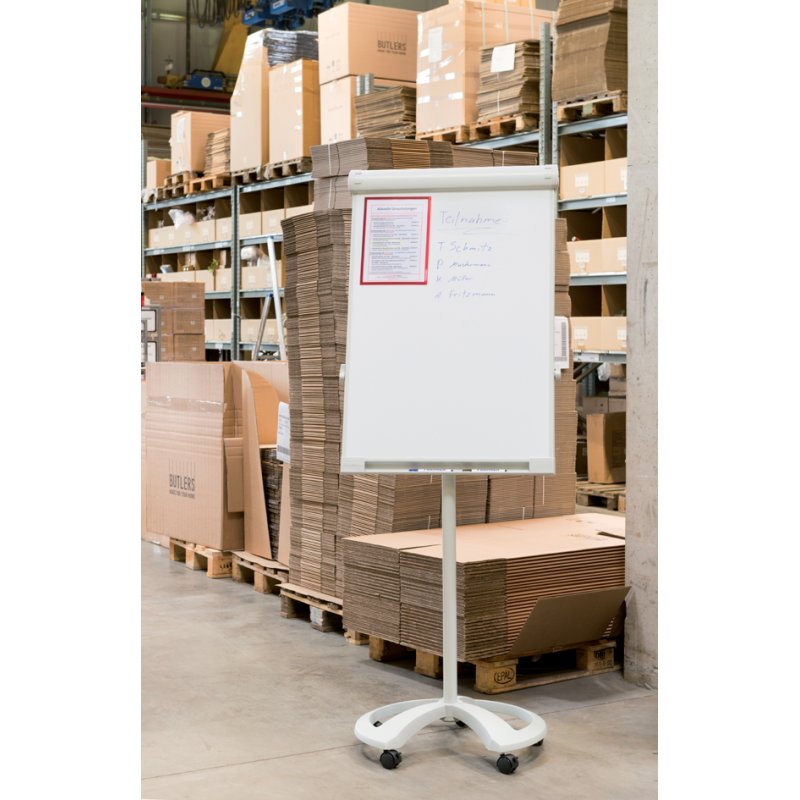 FRANKEN flipchart PRO Deluxe mobile, magnétique, hauteur réglable 1,80-1,95 m