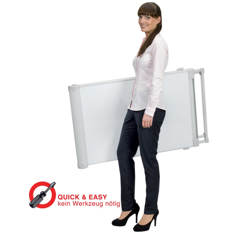 FRANKEN Deluxe standard flipchart, 670 × 950 mm, gris clair, tableau magnétique
