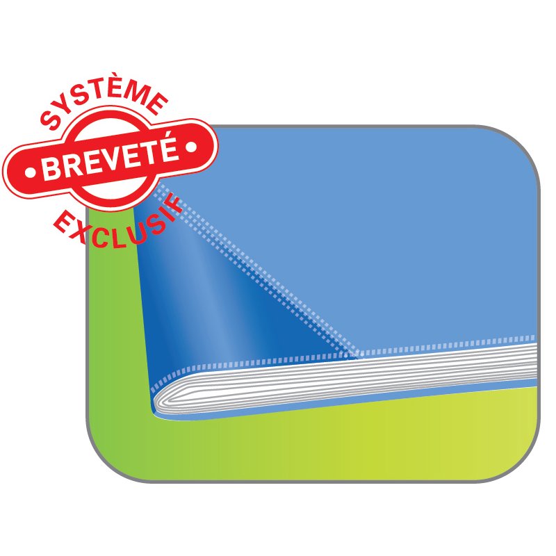 Oxford protective sleeves STRONG LINE, 240×320 mm, blue, 0.15 mm