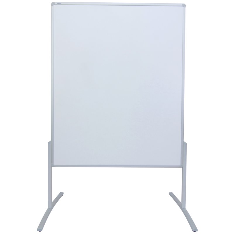 FRANKEN moderatietafel PRO120x150, aluminium frame, karton wit, 1200×1500 mm